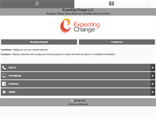 Tablet Screenshot of expectingchange.com